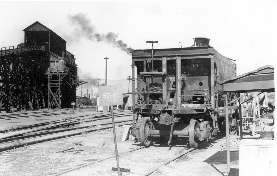 NP 442 ore car East Lewiston Idaho April 8 1952 Lewiston Idaho